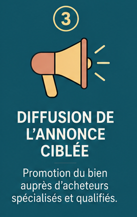 Étape 3 — Diffusion de l'annonce ciblée