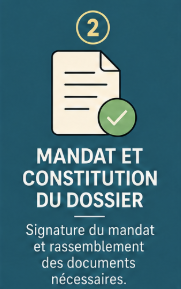 Étape 2 — Mandat et constitution du dossier